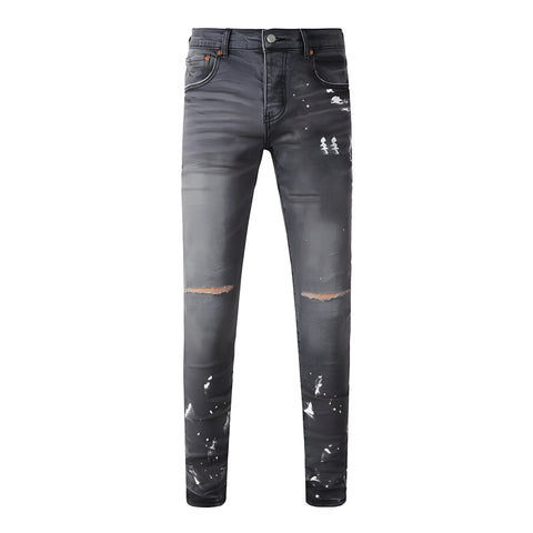 The Asher Distressed Biker Jeans WellMan Studios 28 