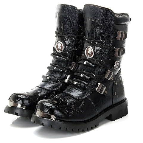 The Pathfinder Faux Leather Motorcycle Boots