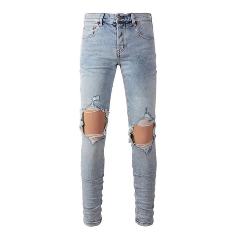 The Bastion Distressed Biker Jeans WellMan Studios 28 