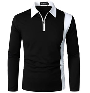 The Preston Long Sleeve Polo Shirt WellMan Studios Black S 