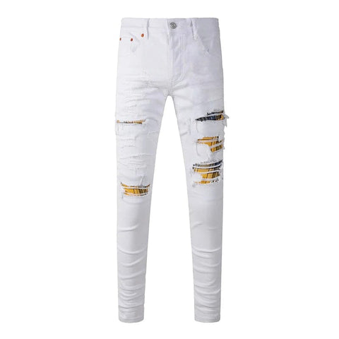 The Rooke Distressed Biker Jeans WellMan Studios 28 